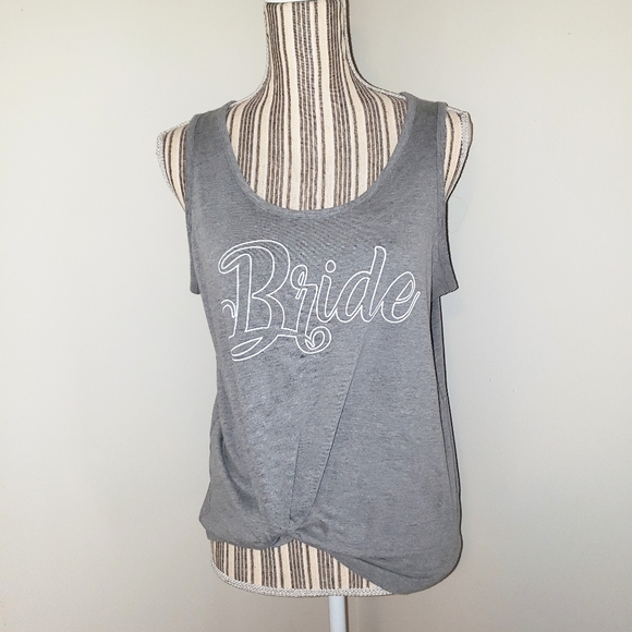 Bride Kohls Apt 9 Tank Bridal Bachelorette Top - Picture 1 of 4